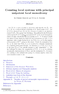 Counting Local Systems with Principal Unipotent Local Monodromy