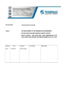 Document Title: Land Acquisition Framework Project