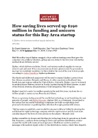 How Saving Lives Served up $190 Million in Funding and Unicorn Status for This Bay Area Startup