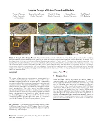 Inverse Design of Urban Procedural Models