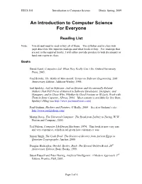 Reading List