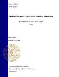 Simulating Bathymetric Changes in Reservoirs Due to Sedimentation