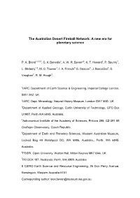 The Desert Fireball Network: a New Era for Space Science in Australia