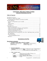 Using Windows XP and File Management