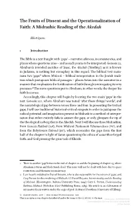 A Midrashic Reading of the Akedah