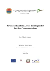 Advanced Random Access Techniques for Satellite Communications