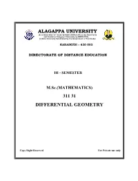 Differential Geometry