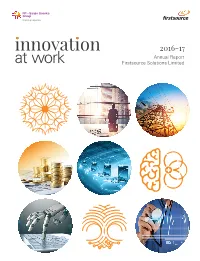 Innovation 2016-17 Annual Report at Work Firstsource Solutions Limited Inside the Report