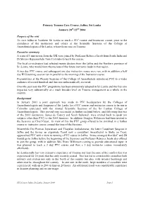 PTC Course Report, Jaffna, Jan 2004