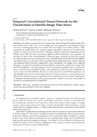Temporal Convolutional Neural Network for the Classification Of