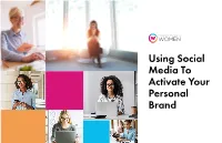 Using Social Media to Activate Your Personal Brand