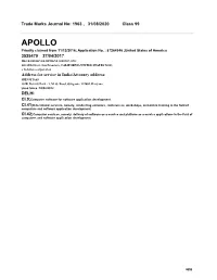 APOLLO Priority Claimed from 11/12/2016; Application No