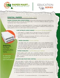 Digital Paper Handling Tips