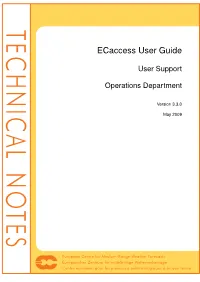 Ecaccess User Guide
