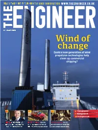 Wind of Change Could a New Generation of Wind Propulsion Technologies Help Clean up Commercial Shipping?