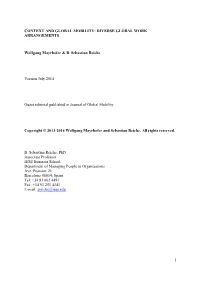 1 Context and Global Mobility