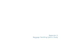 Appendix G Baggage Handling System Study