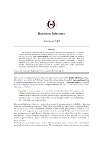 Bayesian Inference