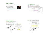 Laws of Gravity II General Problem Two-Body Problem