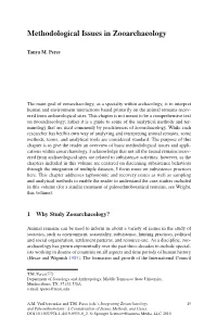 Methodological Issues in Zooarchaeology