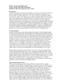 Reds, Creams and Inbetweens Dr Kerry Fowler Msc Phd Grad Dip Ed Published in NSW CFA Catching up 5(3/4):5-6(2003)