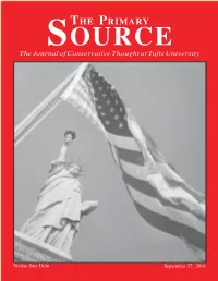 THE PRIMARY SOURCE the Journal of Conservative Thought at Tufts University
