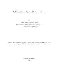 The Relationship Between Migration and Development in Morocco By