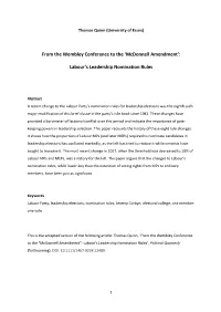 'Mcdonnell Amendment': Labour's