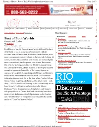 Music - Best of Both Worlds - Phoenixnewtimes.Com Page 1 of 3