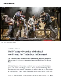 ​Neil Young + Promise of the Real Confirmed for Tinderbox in Denmark