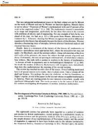 The Two Substantial Mathematical Essays in the Final Volume Are One by Masani on the Work of Wiener and One by Wermer on Function Algebras