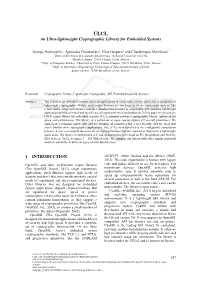 An Ultra-Lightweight Cryptographic Library for Embedded Systems
