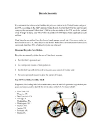 Bicycle Security