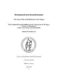 Development and Social Exclusion