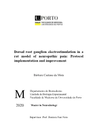 Dorsal Root Ganglion Electrostimulation in a Rat Model of Neuropathic Pain: Protocol Implementation and Improvement