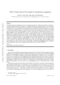 HOPE: a Python Just-In-Time Compiler for Astrophysical Computations