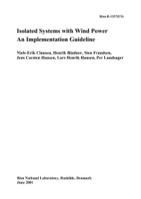 Isolated Systems with Wind Power an Implementation Guideline