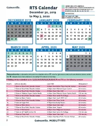 RTS Calendar