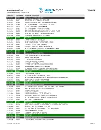 Schedule Quickprint TKRN-FM