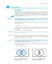 2.2 Set Operations 127