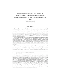 Unconscionability 2.0 and the Ip Boilerplate: a R Evised Doctrine of Unconscionability for the Information