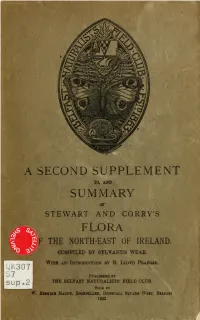 A Second Supplement To, and Summary of Stewart and Corry's Flora of the North-East of Ireland