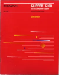 CLIPPER™ C100 32-Bit Compute Engine