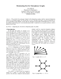 Dominating Sets for Outerplanar Graphs