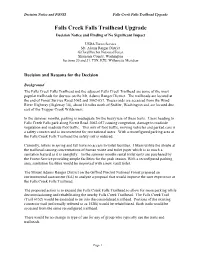 Falls Creek Falls Trailhead Upgrade