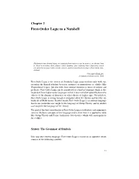 First-Order Logic in a Nutshell