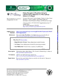 Folate Receptor Β Regulates Integrin Cd11b/CD18 Adhesion of a Macrophage Subset to Collagen