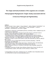 Supplementary Appendix for the Origin and Early Evolution of The