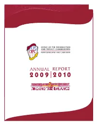 Annual Report 2009-2010 PDF Document Opens in New Window