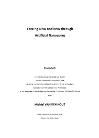 Forcing DNA and RNA Through Artificial Nanopores
